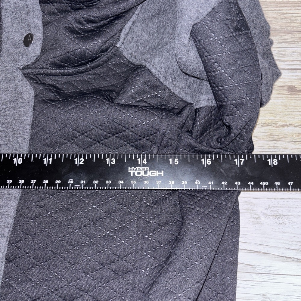 Womens Small The North Face Black Knit Quilted & Fleece Longline Hooded Jacket - Picture 9 of 12